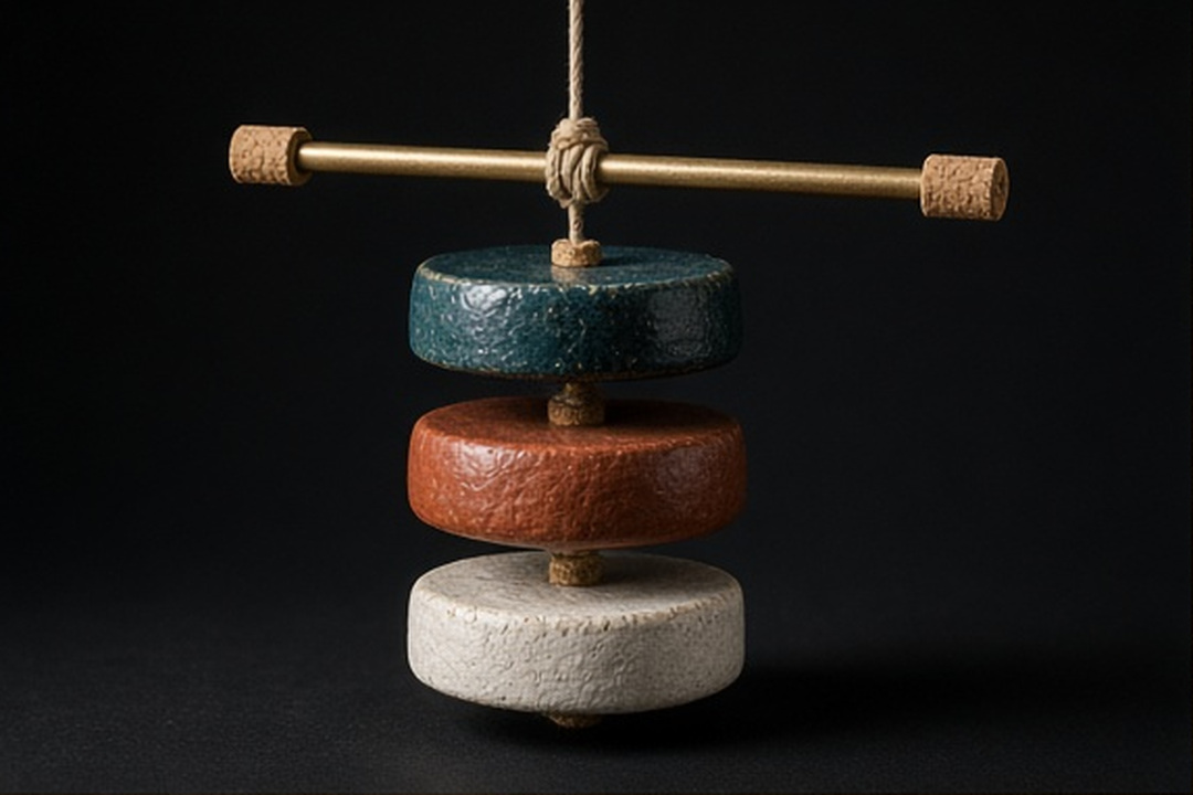 Stoneware mobile showing present load