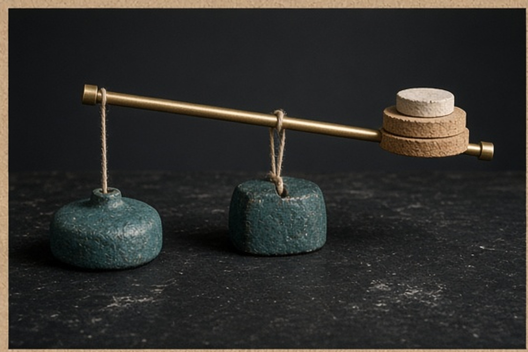 One stoneware cue lifted away